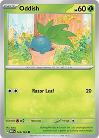 Oddish (043/165) [SV Scarlet and Violet 151]