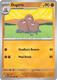 Dugtrio (051/165) [SV Scarlet and Violet 151]