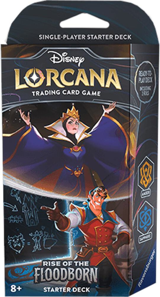 Disney Lorcana Rise of the Floodborn Starter Deck Amber and Sapphire