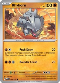 Rhyhorn (111/165) [SV Scarlet and Violet 151]