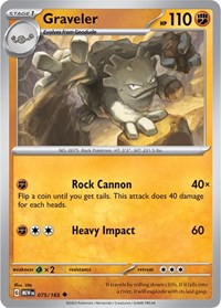 Graveler (075/165) [SV Scarlet and Violet 151]