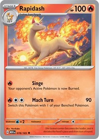 Rapidash (078/165) [SV Scarlet and Violet 151]