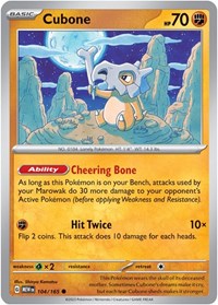 Cubone (104/165) [SV Scarlet and Violet 151]