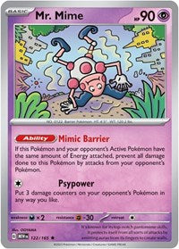 Mr. Mime - 122/165 (122/165) [SV Scarlet and Violet 151]