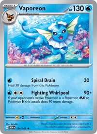 Vaporeon (134/165) [SV Scarlet and Violet 151]
