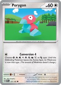 Porygon (137/165) [SV Scarlet and Violet 151]