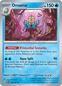 Omastar (139/165) [SV Scarlet and Violet 151]