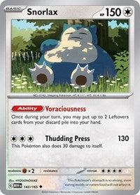 Snorlax (143/165) [SV Scarlet and Violet 151]