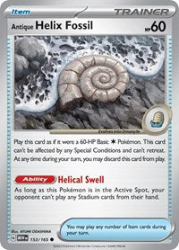 Antique Helix Fossil (153/165) [SV Scarlet and Violet 151]