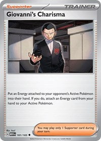 Giovanni's Charisma - 161/165 (161/165) [SV Scarlet and Violet 151]