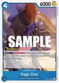 Page One (OP04-053) [Kingdoms of Intrigue Pre-Release Cards]
