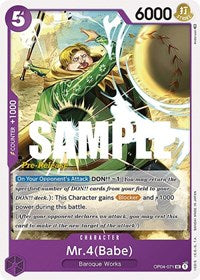Mr.4 (Babe) (OP04-071) [Kingdoms of Intrigue Pre-Release Cards]