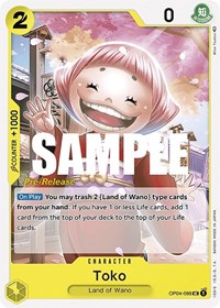 Toko (OP04-098) [Kingdoms of Intrigue Pre-Release Cards]