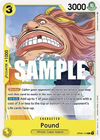 Pound (OP04-110) [Kingdoms of Intrigue Pre-Release Cards]