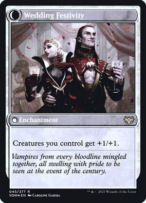Wedding Announcement // Wedding Festivity (45s) [Innistrad: Crimson Vow Promos] Reverse