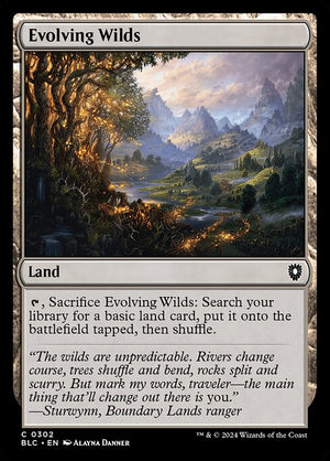 Evolving Wilds (302) [Bloomburrow Commander]
