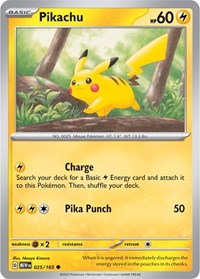 Pikachu - 025/165 (025/165) [SV Scarlet and Violet 151]