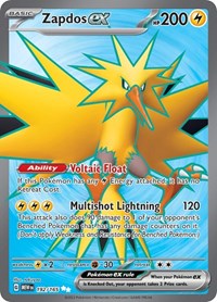 Zapdos ex - 192/165 (192/165) [SV Scarlet and Violet 151]