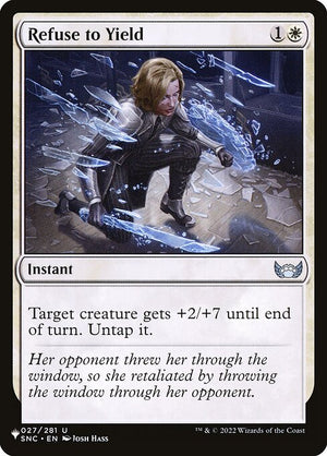 Refuse to Yield (SNC-27) [The List]