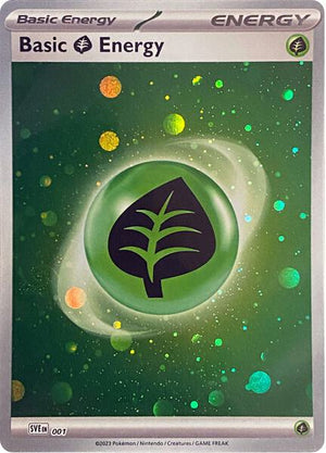 Basic Grass Energy (Cosmos Holo) (001) [SV01 Scarlet and Violet Base Set]