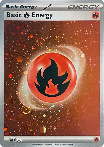 Basic Fire Energy (Cosmos Holo) (002) [SV01 Scarlet and Violet Base Set]