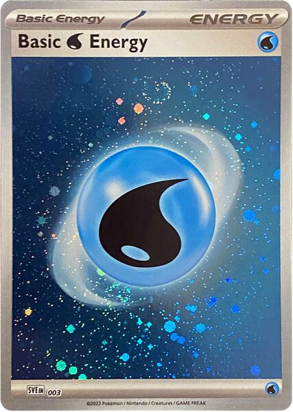 Basic Water Energy (Cosmos Holo) (003) [SV01 Scarlet and Violet Base Set]