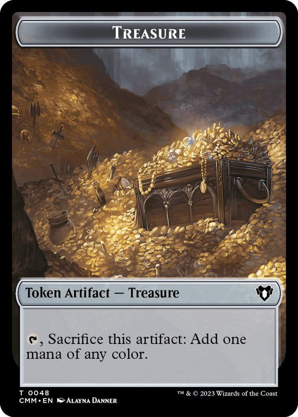 Treasure // Elephant Double-sided Token (48 // 31) [Commander Masters]