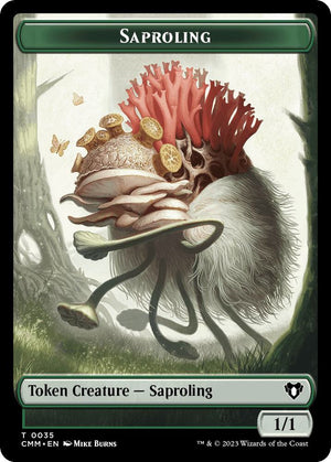 Saproling // Goblin Double-sided Token (35 // 27) [Commander Masters]
