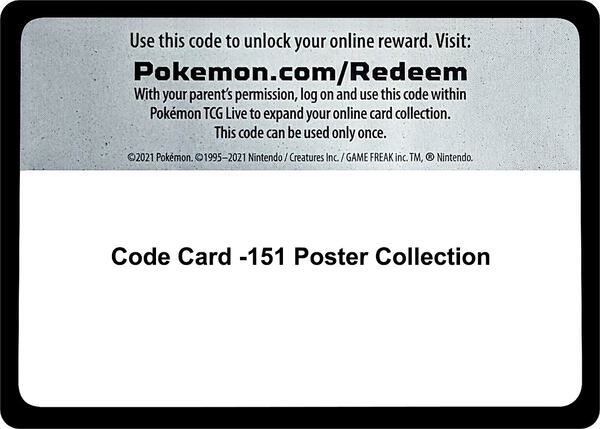Code Card -151 Poster Collection [SV Scarlet and Violet 151]