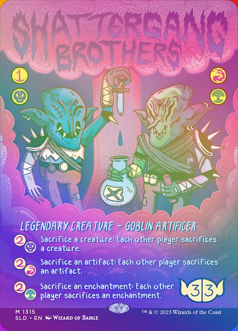 Shattergang Brothers (1315★) [Secret Lair Drop] [Borderless]