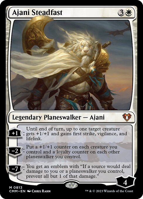 Ajani Steadfast (813) [Commander Masters]