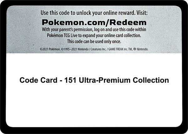 Code Card - 151 Ultra-Premium Collection [SV Scarlet and Violet 151]