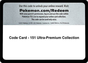 Code Card - 151 Ultra-Premium Collection [SV Scarlet and Violet 151]