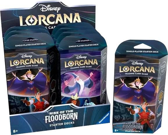 Disney Lorcana Rise of the Floodborn Starter Deck Display