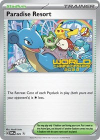 Paradise Resort - 045 (World Championships 2023) (045) [SV Scarlet and Violet Promo Cards]