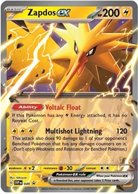 Zapdos ex - 049 (049) [SV Scarlet and Violet Promo Cards]