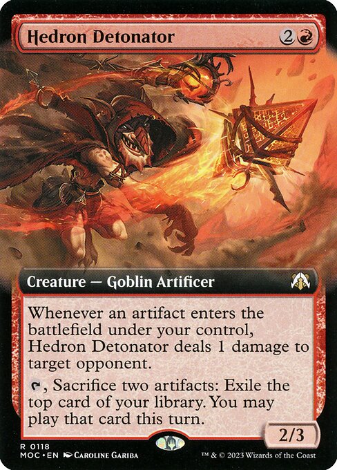 Hedron Detonator (118) [March of the Machine Commander] [Extended Art]