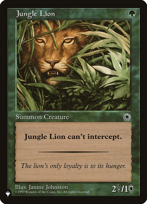 Jungle Lion (POR-171) [The List]