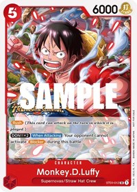 Monkey.D.Luffy (Tournament Pack Vol. 5) (ST01-012) [One Piece Promotion Cards]