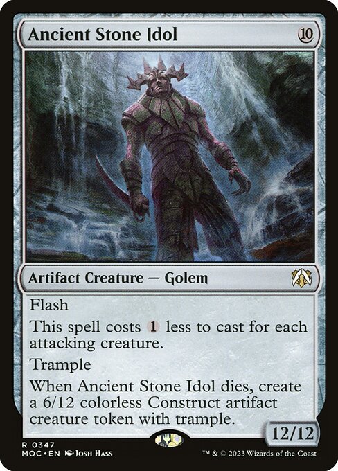Ancient Stone Idol (347) [March of the Machine Commander]