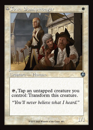 Town Gossipmonger // Incited Rabble (451) [Innistrad Remastered]