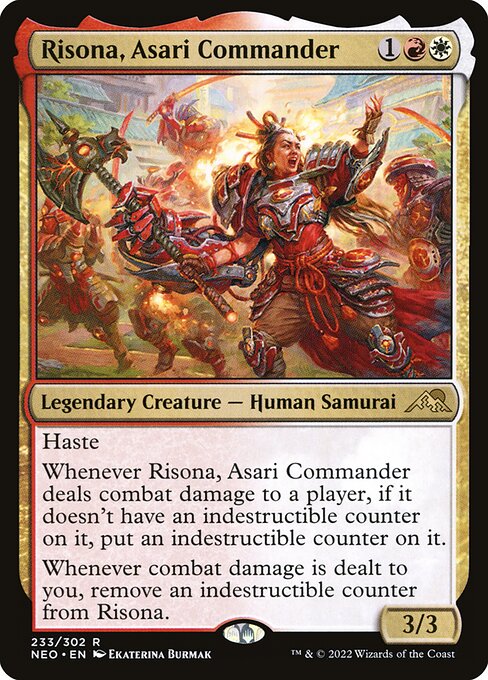 Risona, Asari Commander (233) [Kamigawa: Neon Dynasty]