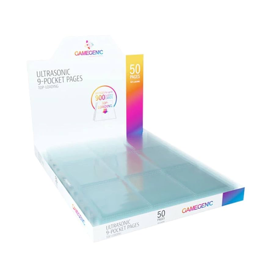 Gamegenic - Pages Ultrasonic Toploading 9-pkt Clear (50)