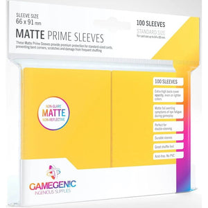 Gamegenic - Sleeves: Gamegenic Matte Prime Sleeves - Yellow (100)