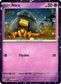 Abra - 063/165 (Cosmos Holo) (063/165) [Miscellaneous Cards and Products]