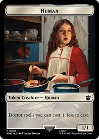 Human (0005) // Food (0026) Double-Sided Token (5 // 26) [Doctor Who]