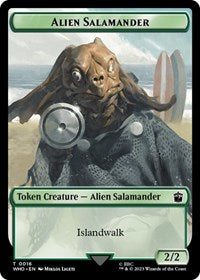 Alien Salamander // Alien Insect Double-Sided Token (16 // 19) [Doctor Who]