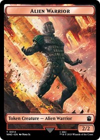 Alien Warrior // Food (0027) Double-Sided Token (14 // 27) [Doctor Who]