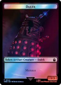 Dalek // Cyberman Double-Sided Token (Surge Foil) (44 // 56) [Doctor Who]