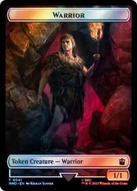 Warrior // Food (0058) Double-Sided Token (Surge Foil) (41 // 58) [Doctor Who]